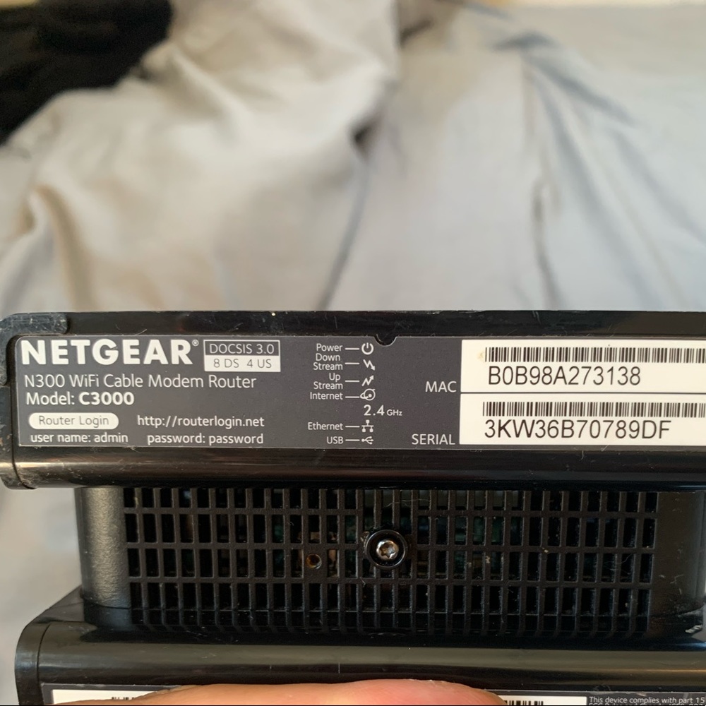 Netgear N300 WiFi Cable Modem Router